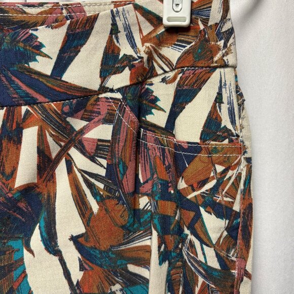 Slim-Sation by Multiples Womens Pants Size 6 Tropical Stretchy Slimming Tapered - Picture 6 of 7